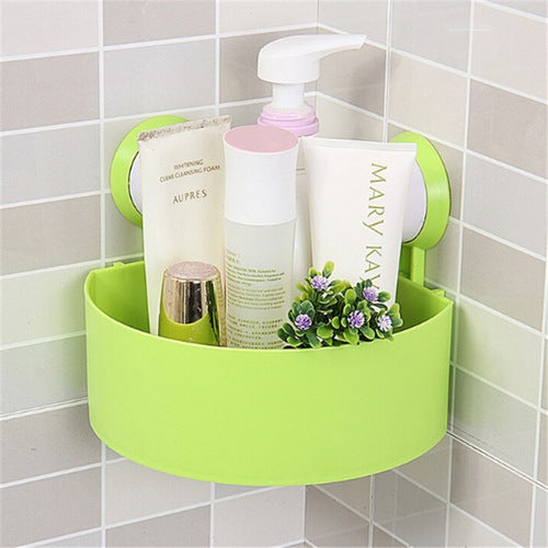 Wall Mount Triangle Shape Unbreakable Plastic Corner Shelf