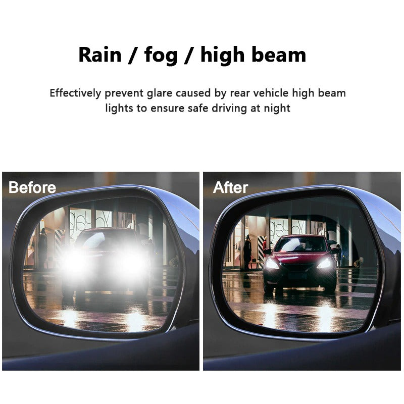2pcs 100*150mm Car Rearview Mirror Rainproof Film Anti Fog