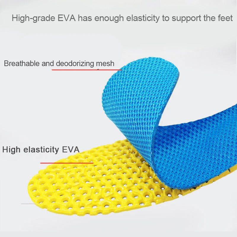 1 Pair - Insoles For Shoes Sole Mesh Deodorant Breathable Cushion