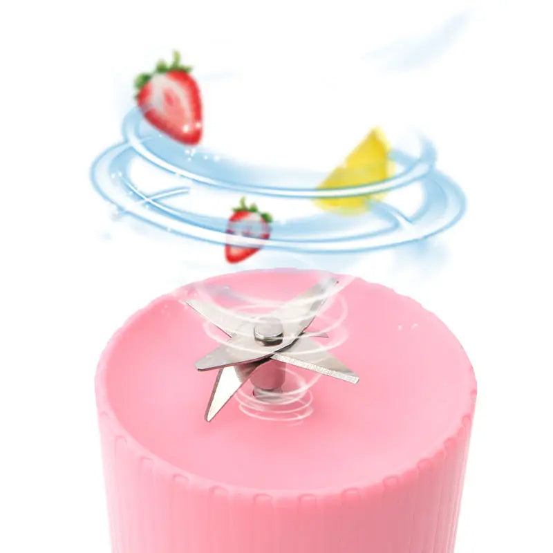 Smart Automatic Portable Electric 350ml Gear Cutter Usb Mixer Mini Juicer Blender