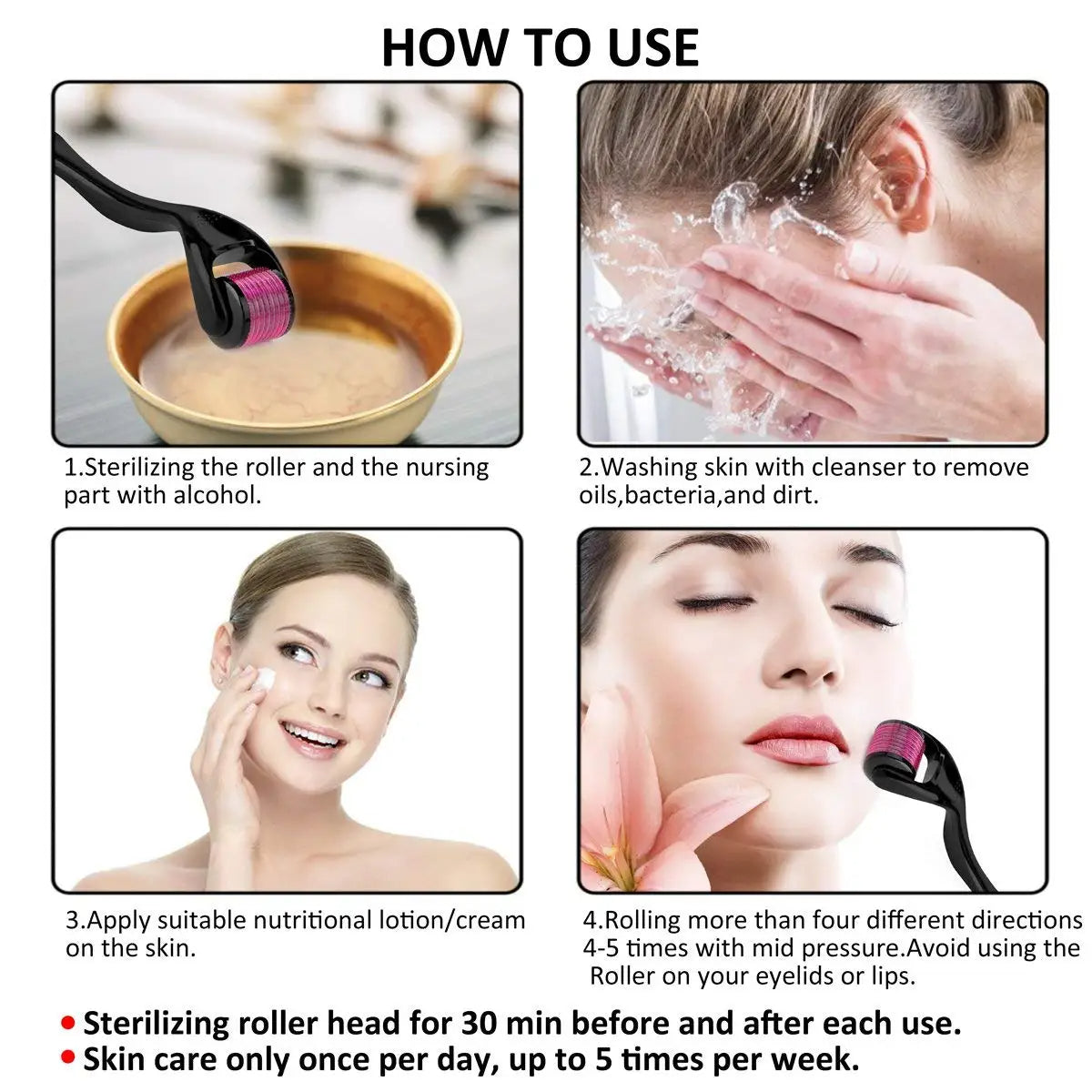 0.5 Derma Roller 540 Titanium Needle For Men / Women