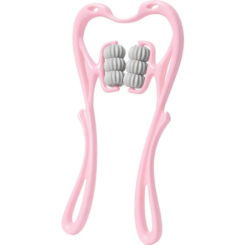 6-wheel Neck Massager Plastic Pressure Point Therapy Neck Massage Tools Neck Massage Relieve Hand/Waist/Legs Roller Massage Tool