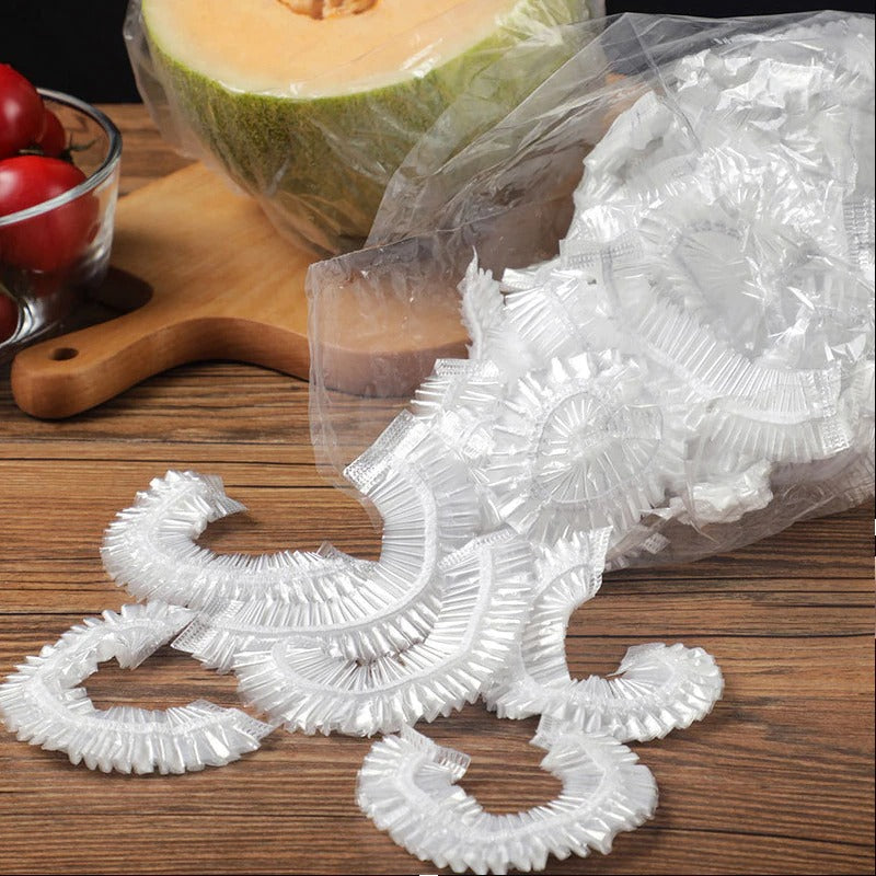 100Pcs Disposable Cling Film Cover Elastic Food Storage Covers