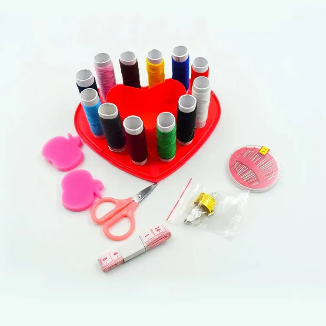 Heart Shaped Sewing Kits Box