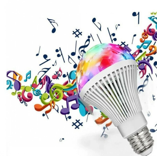 Magic 3W LED RGB Light Bulbs Color Change Rotating