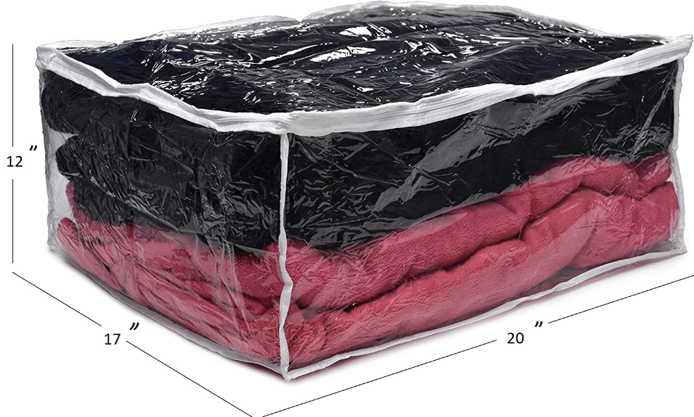 Large Blanket Cover Bag Transparent PVC Plastic Clear