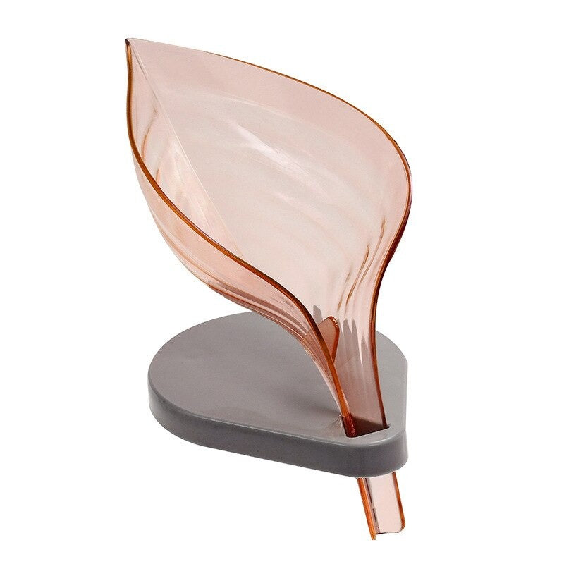 Self Draining Soap Holder Leaf Shape Designed