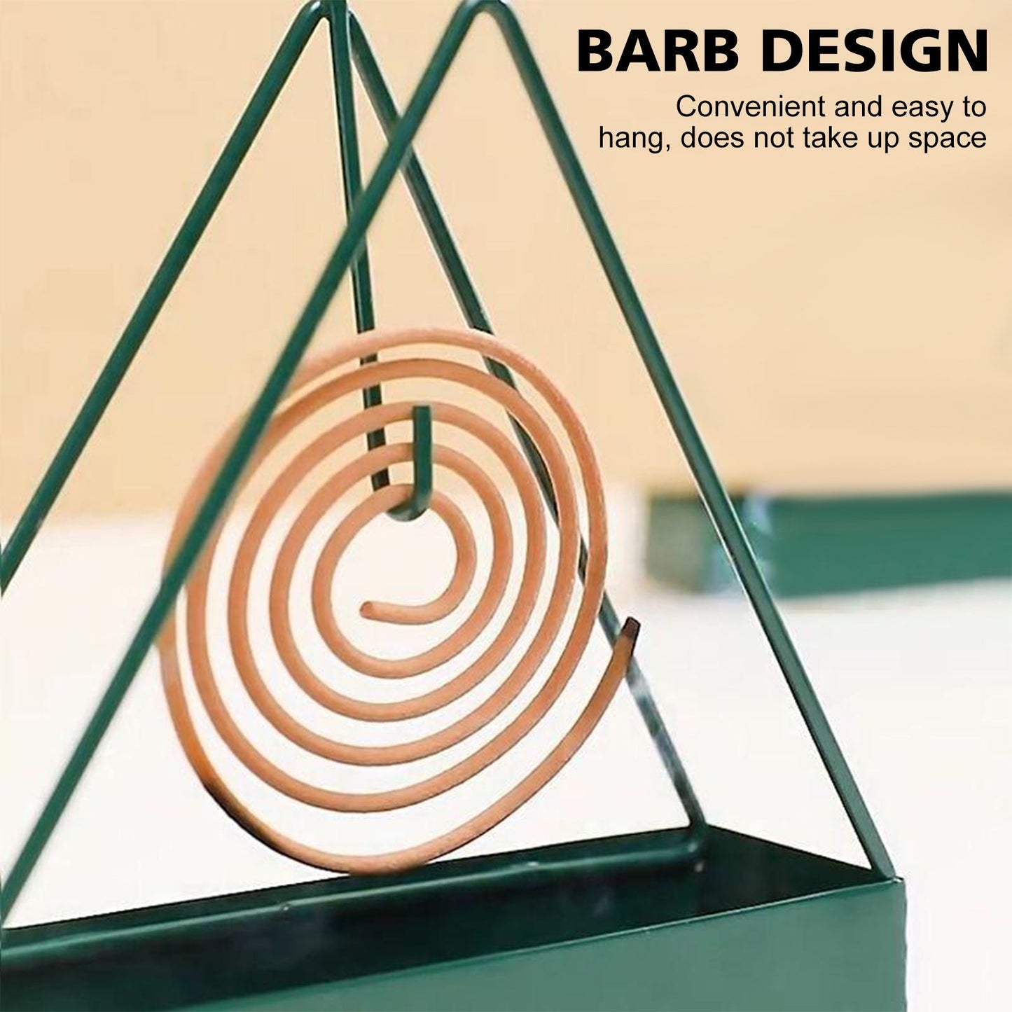 Anti-Scald Mosquito Coil Holder With Tray Creative Wrought Iron Triangular Shape Mosquito Repellent Incense Rack Home Decor Tool