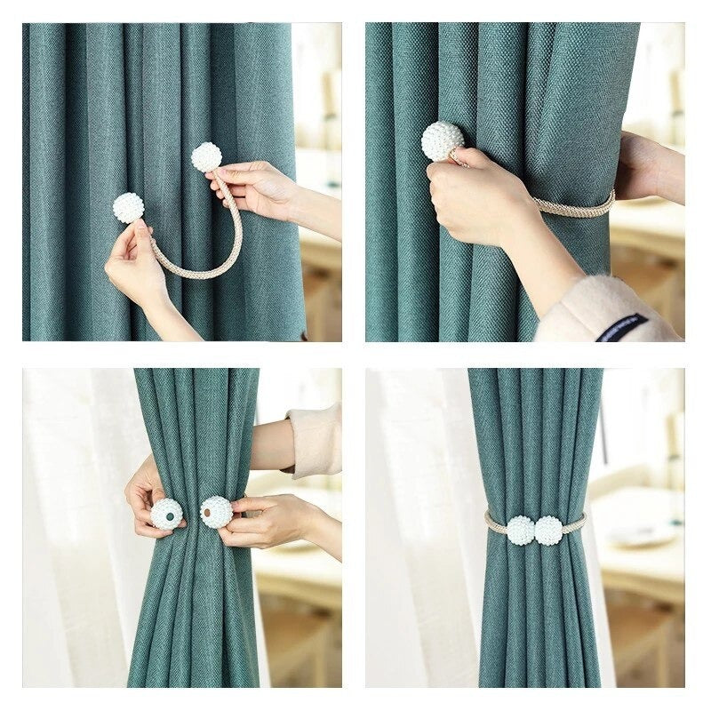 2 PCS Magnetic Curtain Buckle Magnetic Holder