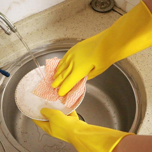 Rubber Latex Dishwashing Gloves