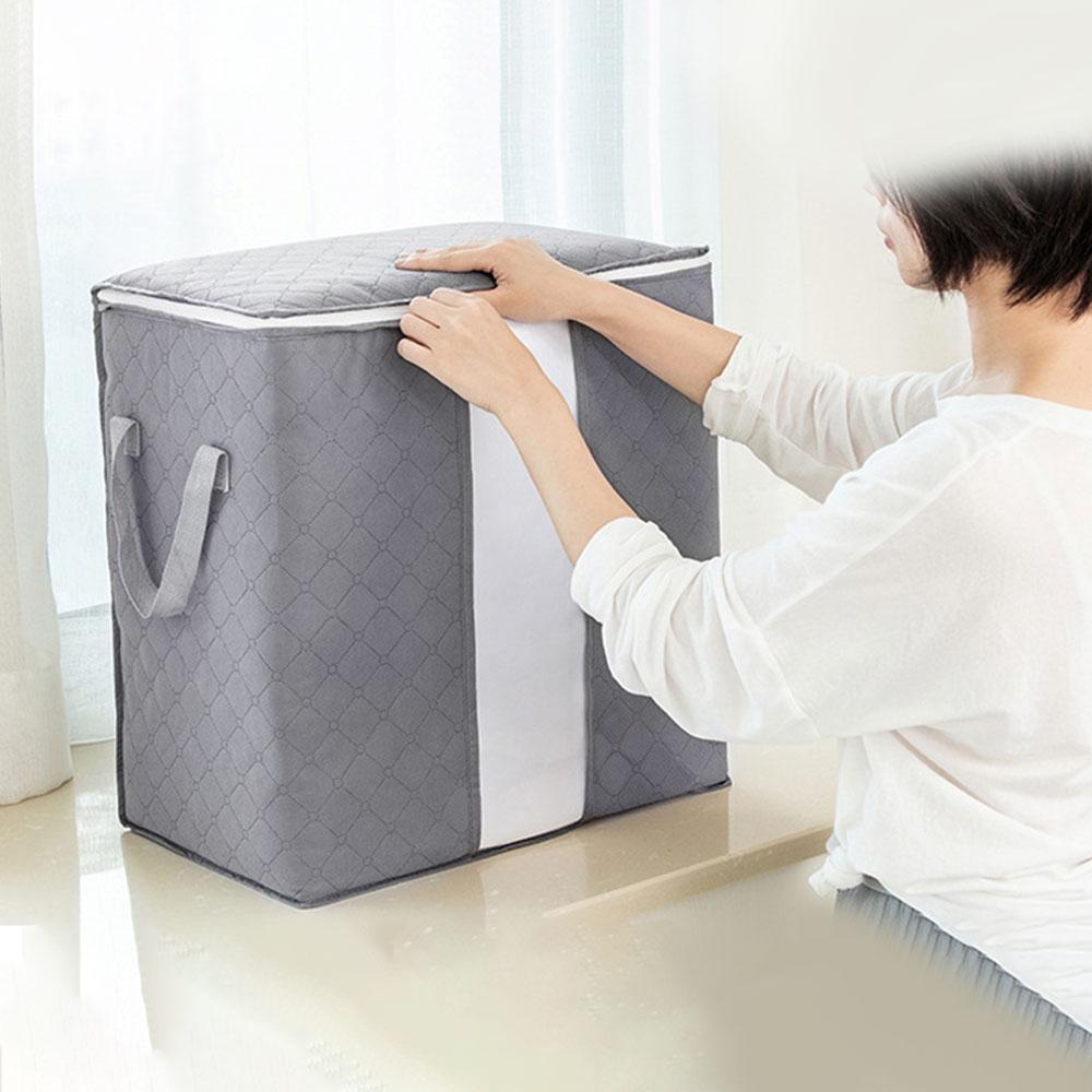 Portable Storage Bamboo Bag Clothes Storage Bag Organizer