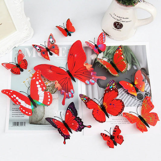 12Pcs Magnet Butterflies Stickers