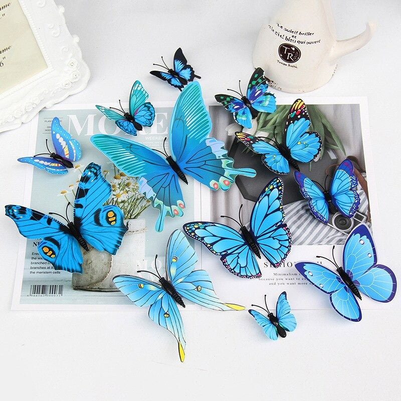 12Pcs Magnet Butterflies Stickers