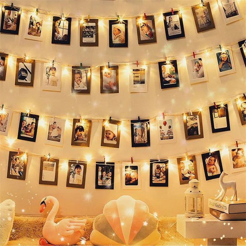 20 Clips LED Photo String Lights