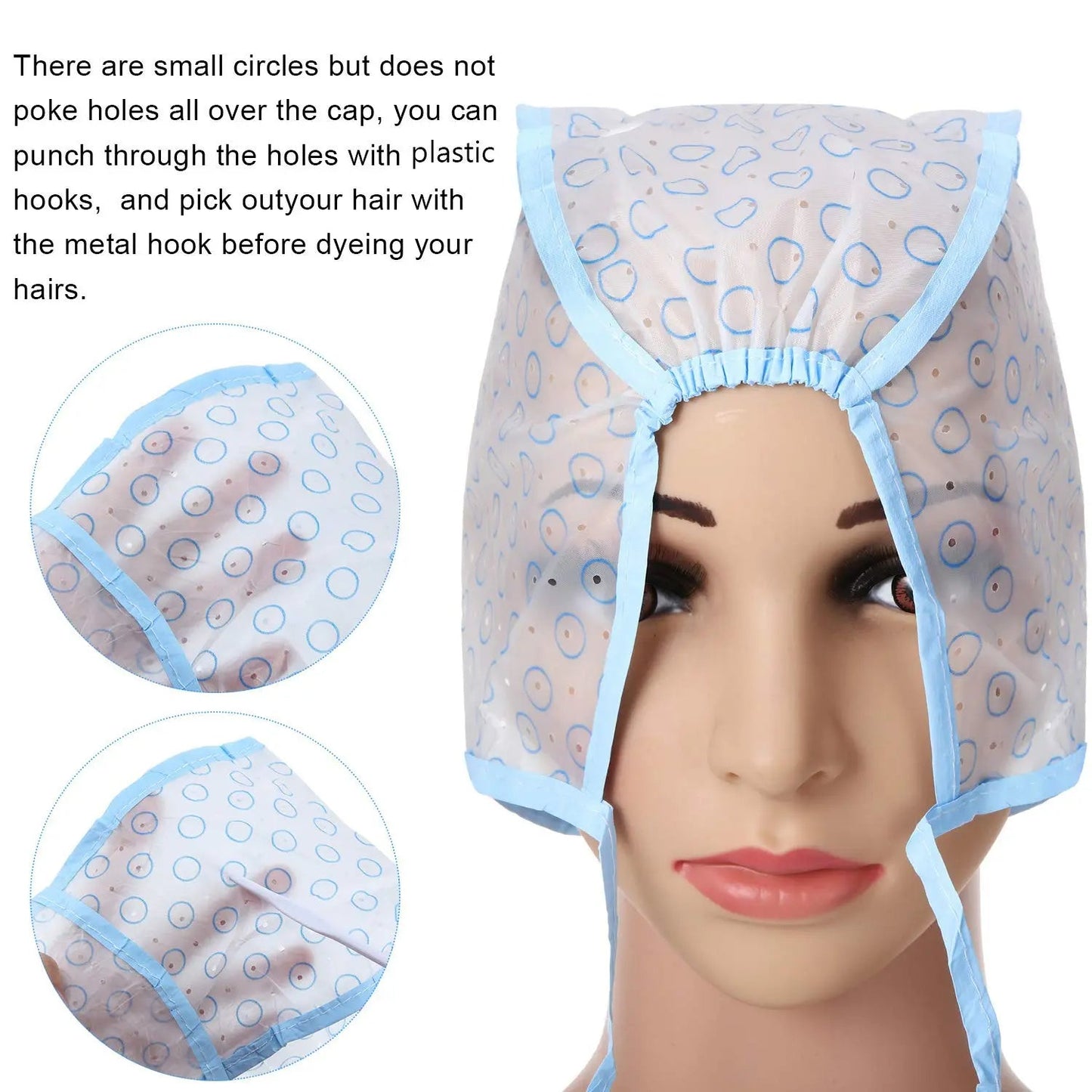 Hair Streaking Highlighting Tipping Frosting Cap With Hook