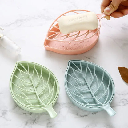 Leaf Shape Soap Holder Non Slip Soap Box