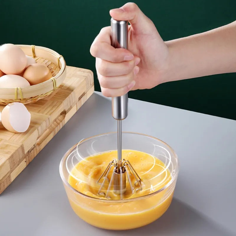 Semi Automatic Egg Beater Whiskers Hand Push Mixer