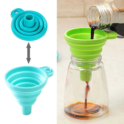 Collapsible Silicone Foldable Funnel