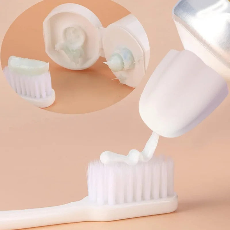 3pcs Toothpaste Chrome Cherry Self Closing Silicone Caps