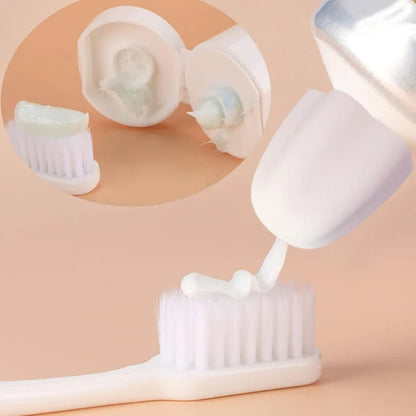 3pcs Toothpaste Chrome Cherry Self Closing Silicone Caps