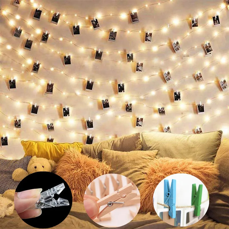 20 Clips LED Photo String Lights