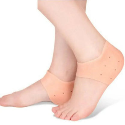 1Pair Silicone Moisturizing Heel Gel Feet Care Socks