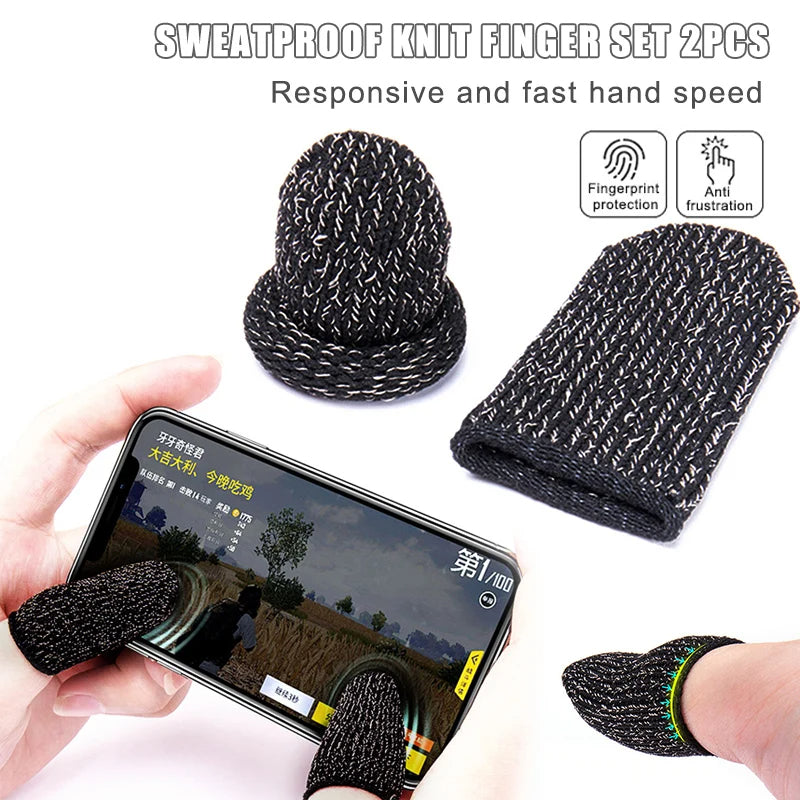 1Pair Finger Cover Game Controller Sleeve For PUBG