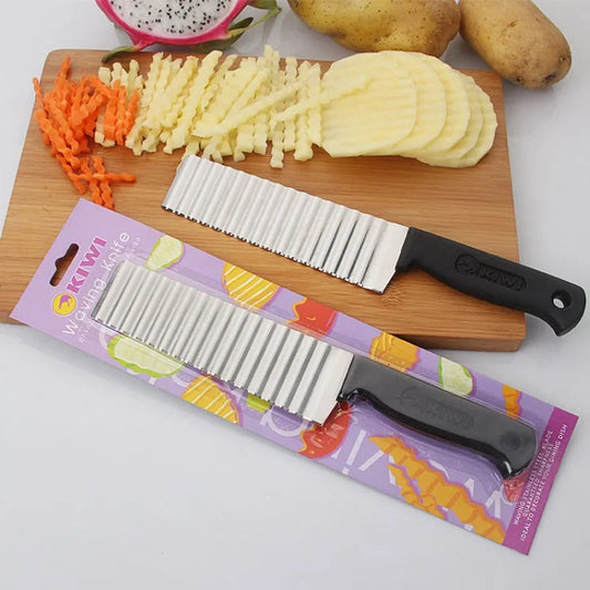 Stainless Wavy Potato Fries Cutter Knife