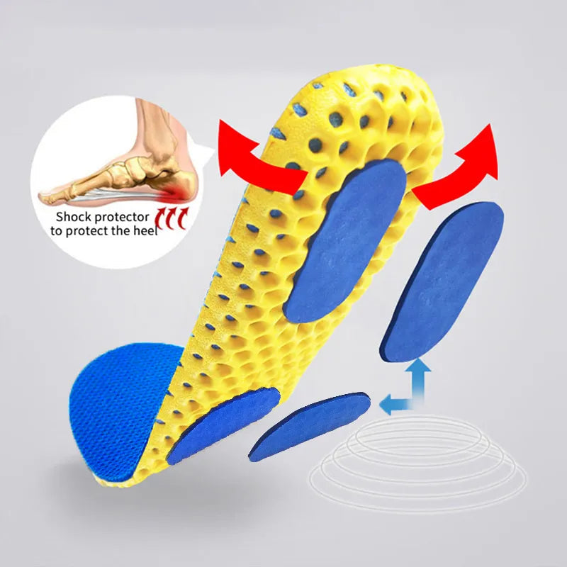 1 Pair - Insoles For Shoes Sole Mesh Deodorant Breathable Cushion