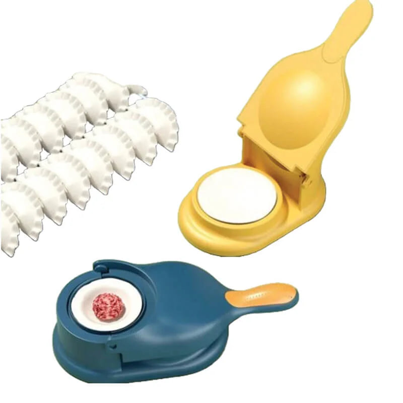 2 in 1 Dumpling Maker Ghughra Momos Machine, Skin Press Mould for Machine, Samosa Maker Kitchen Tool