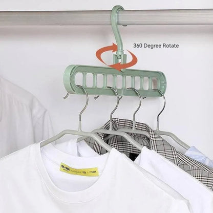 9 Hole Hanger Magic Clothes Foldable Hanger