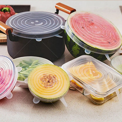 6Pcs Silicone lids Cover
