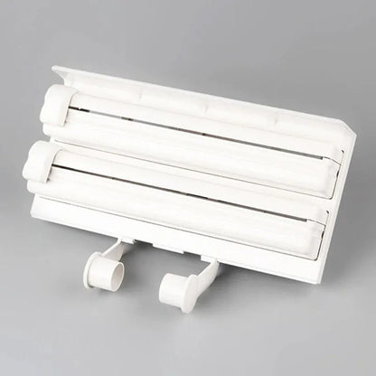 3 in 1 Kitchen Shelves Plastic Triple Paper Dispenser