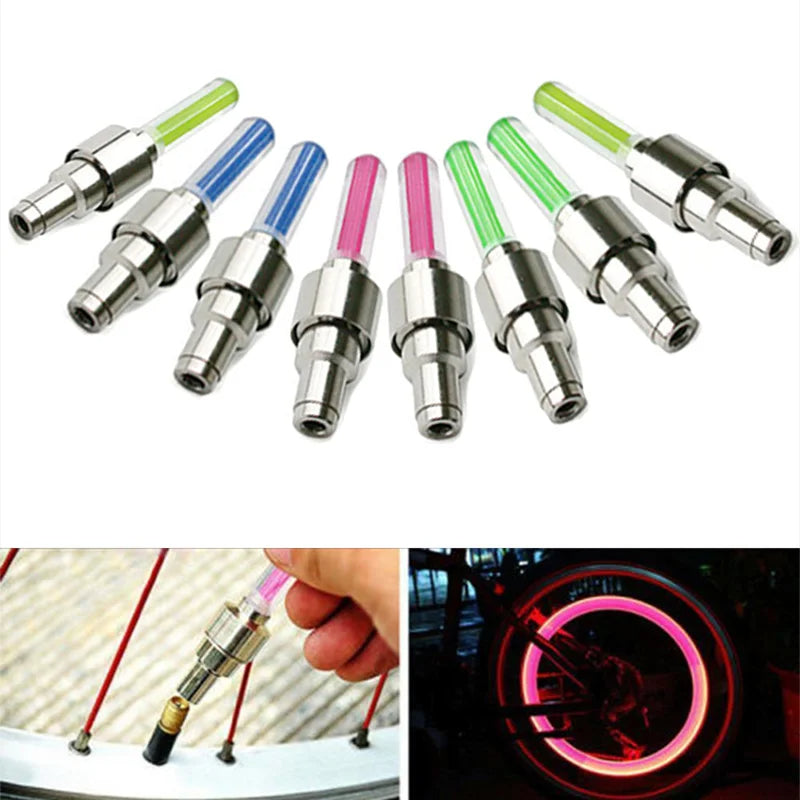 2PCS Car Wheel LED Light Motorcycle Bike Light
