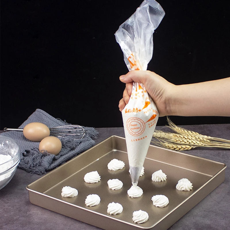 25Pcs Disposable Pastry Icing Bag Cake Decorating All Size nozzles Pastry Bags