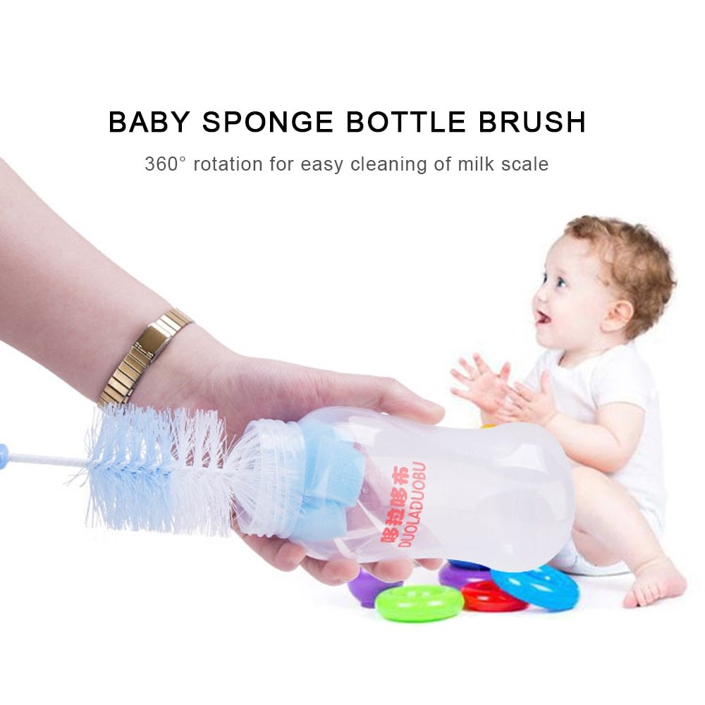 Baby Milk Bottle Brushes Set Of 2