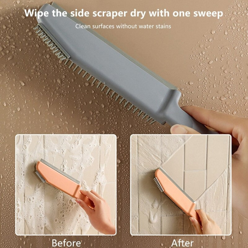 3 In 1 Style Cleaning Brush Silicone Kitchen Bathroom Countertop Window