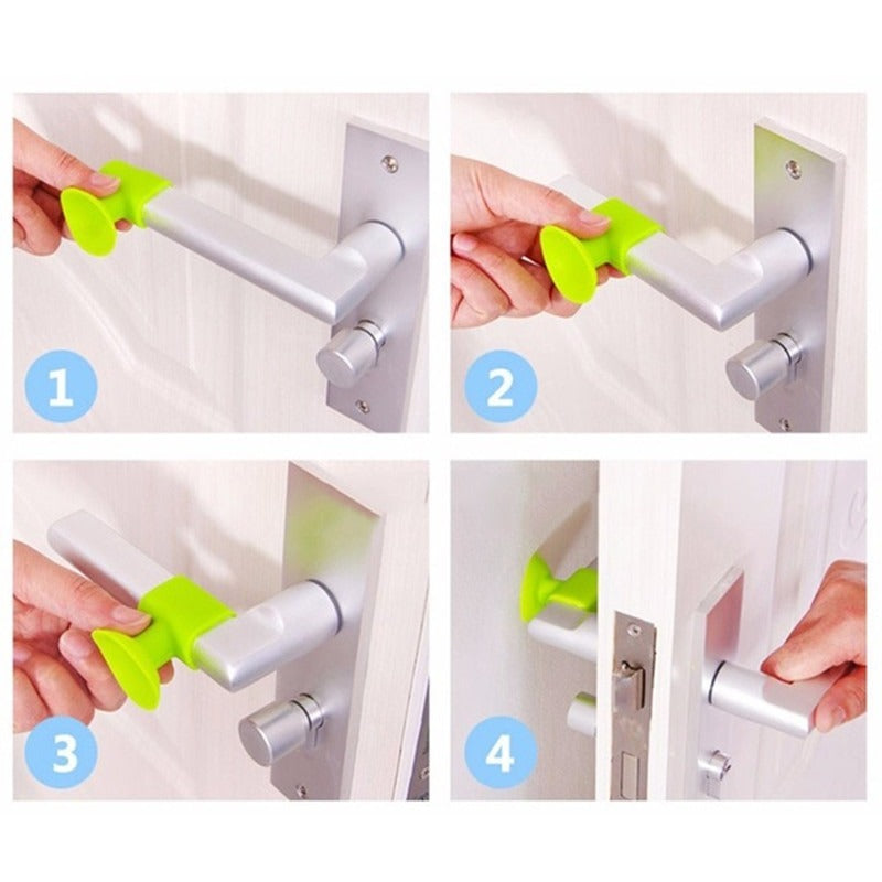 Pack Of 4 - Universal Door Stopper Wall Protector Noise Free