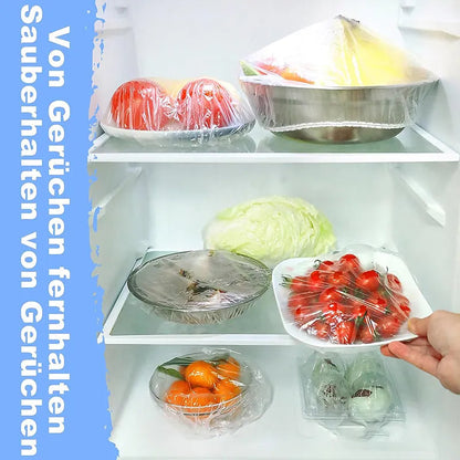 100Pcs Disposable Plastic Food Wrap