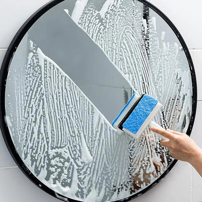 Multi-function Glass Window Wiper Soap Cleaner Squeegee Mirror Bathroom Wall Cleaning Brush