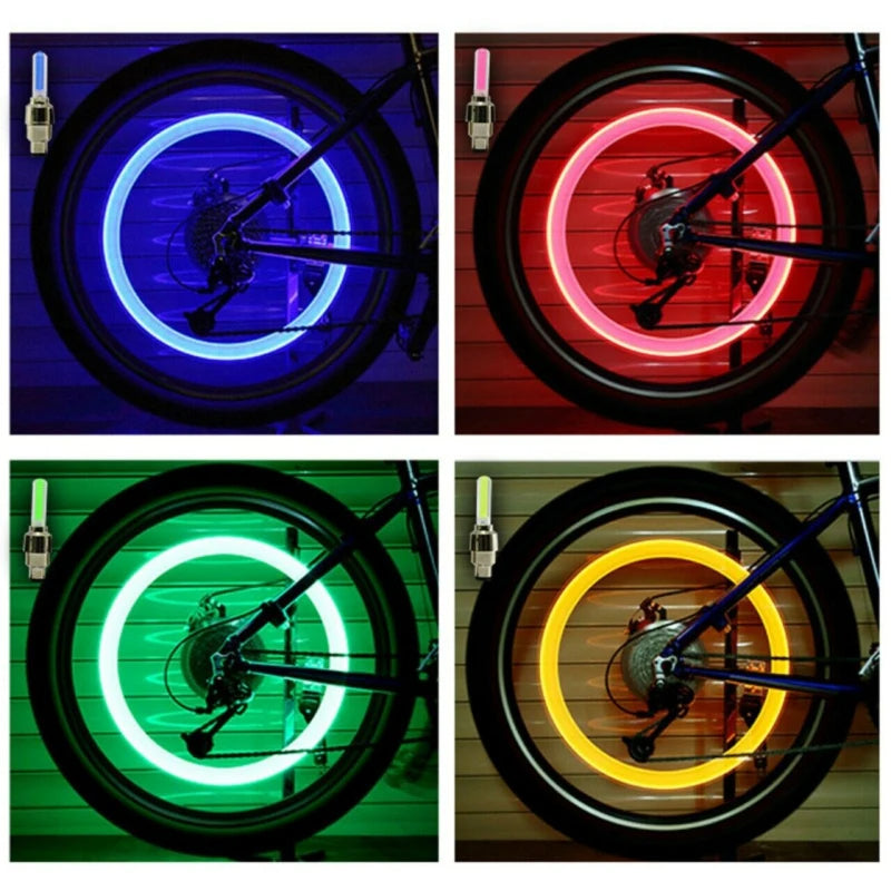 2PCS Car Wheel LED Light Motorcycle Bike Light