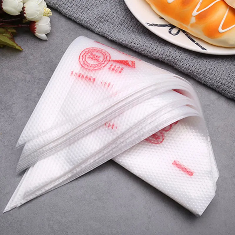 25Pcs Disposable Pastry Icing Bag Cake Decorating All Size nozzles Pastry Bags