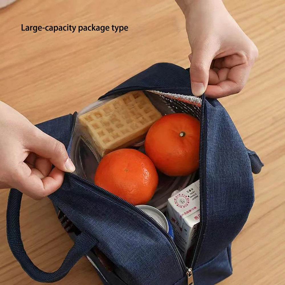 Reusable Insulated Lunch Tote Bag, For Travel Work School
