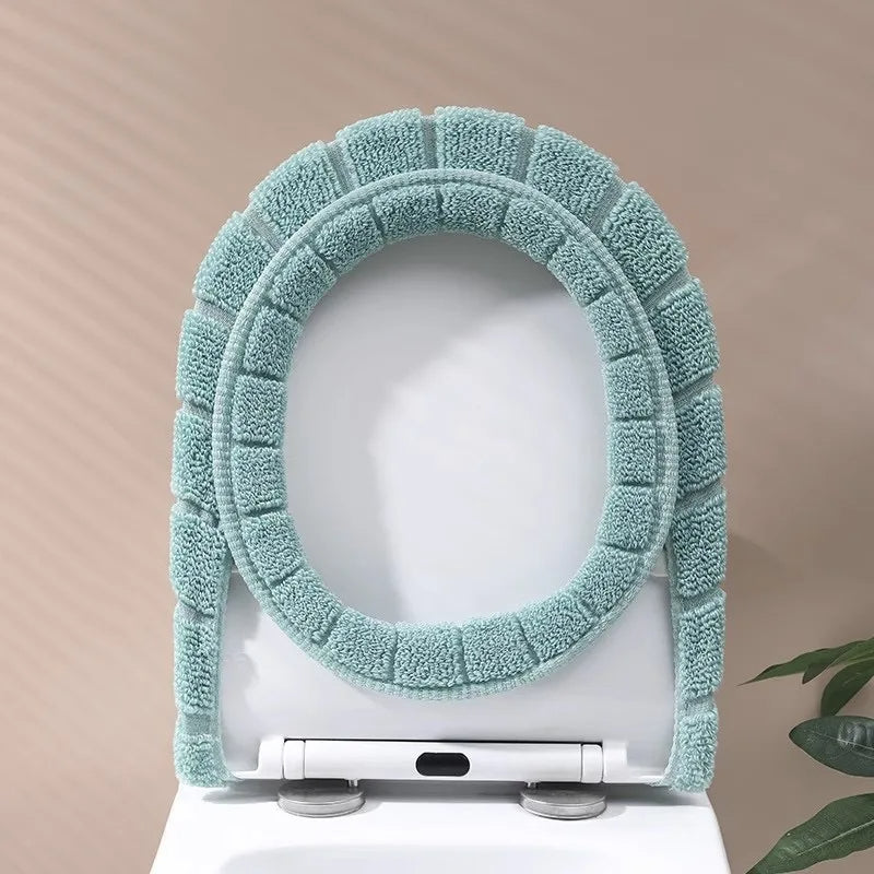 Toilet Seat Cushion Winter Velvet Warm Seat Cover