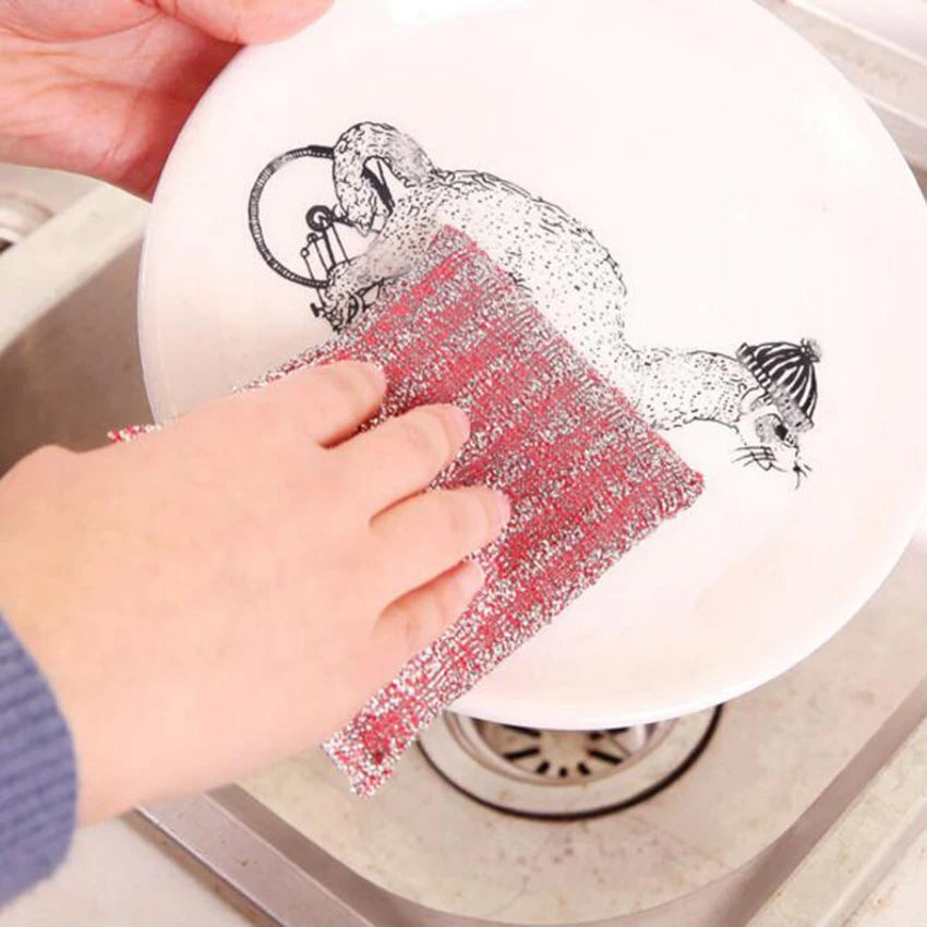 4pcs Double Sided Scouring Pad