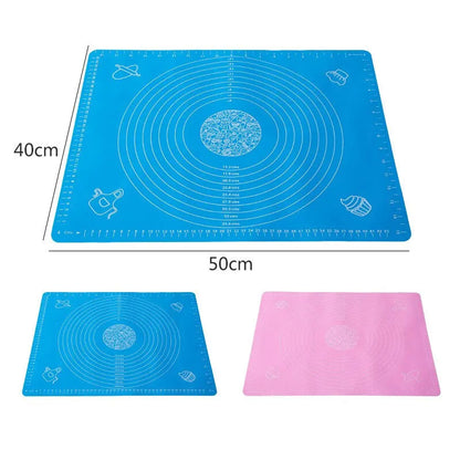 Silicone Kitchen Kneading Dough Mat Cooking Cake Baking Mat