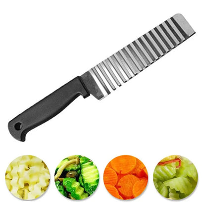 Stainless Wavy Potato Fries Cutter Knife