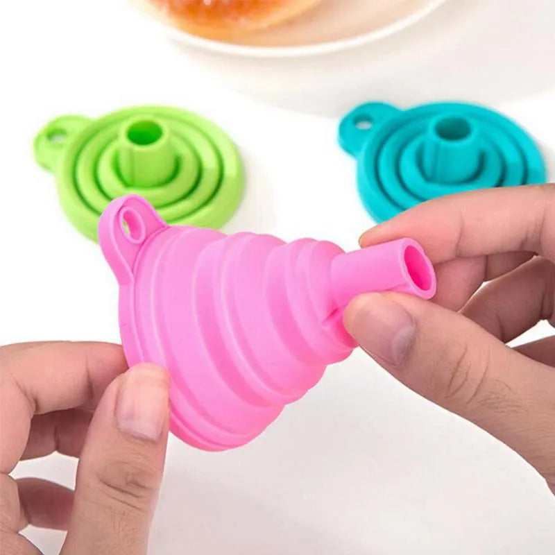 Collapsible Silicone Foldable Funnel