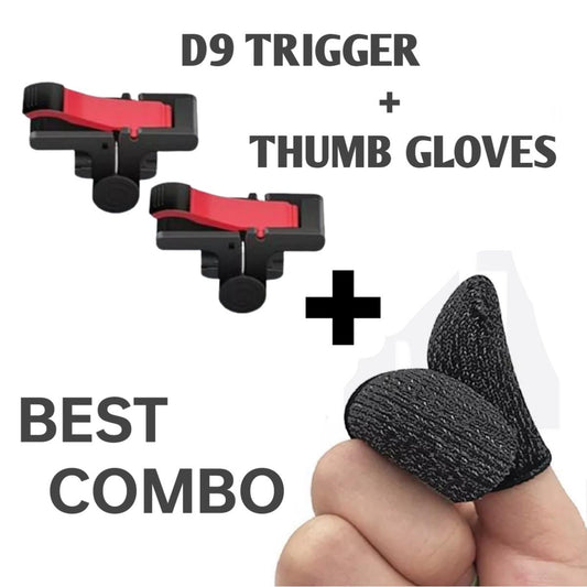 High Quality D9 Trigger + Thumb Gloves Sleeves