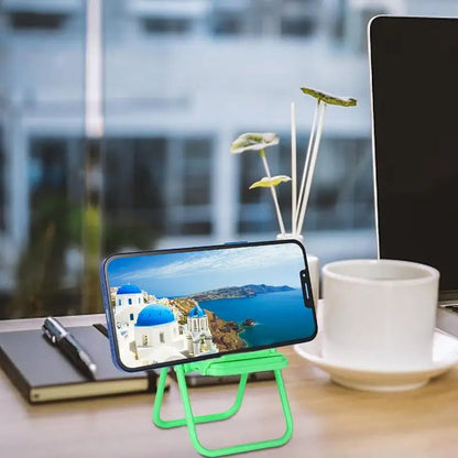 Portable Mini Mobile Phone Stand Desktop Chair